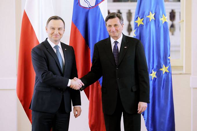 Predsednik Pahor s poljskim predsednikom Dudo o aktualnih razmerah v Ukrajini